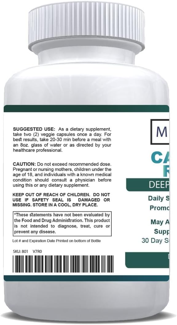 Calm Aid Relife, Deep Calm Lavender Formula, Stress Management Support, 60 Capsules, 982mg