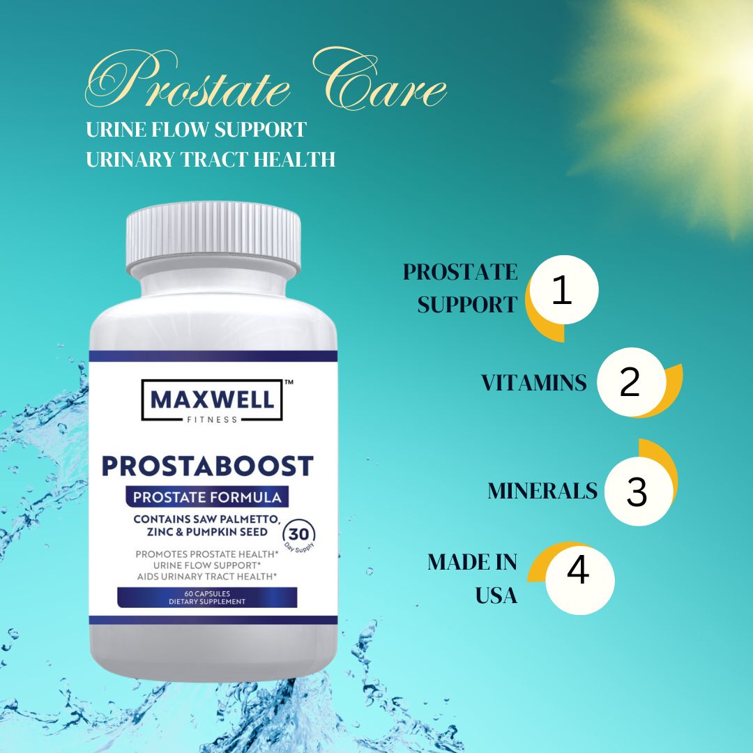 PureProsta Boost – Prostate Support Supplement for Men | Saw Palmetto, Zinc & Pumpkin Seed | Urinary Flow & Prostate Health – 60 Capsules