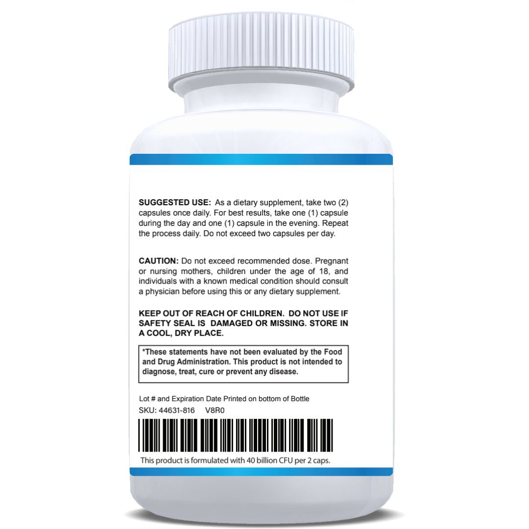 Prodentist Max Oral Probiotics for Teeth & Gums – Advanced Dental Health Supplement for Fresh Breath, Plaque & Bad Breath Support – 40 Billion CFU Probiotic with Prebiotics – 60 Capsules
