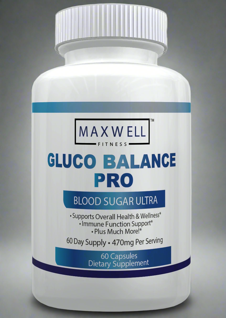 GlucoBalance Pro - Made in USA - Natural Formula to Maintain Healthy Levels, Energy Management, Daily Needs Formula, Blood Balance Formulation, 60 Capsules