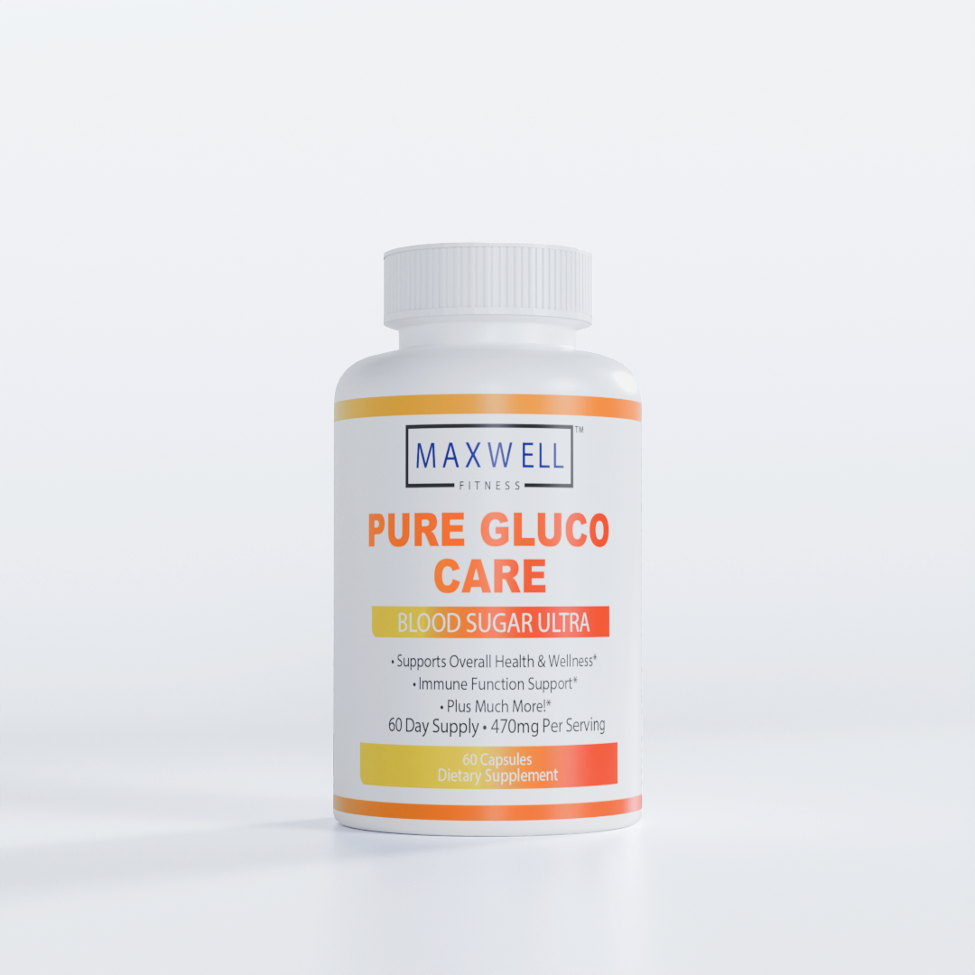 Pure Gluco Care - Made in USA - Natural Formula to Maintain Healthy Levels, Energy Management, Daily Needs Formula, Blood Balance Formulation, 60 Capsules