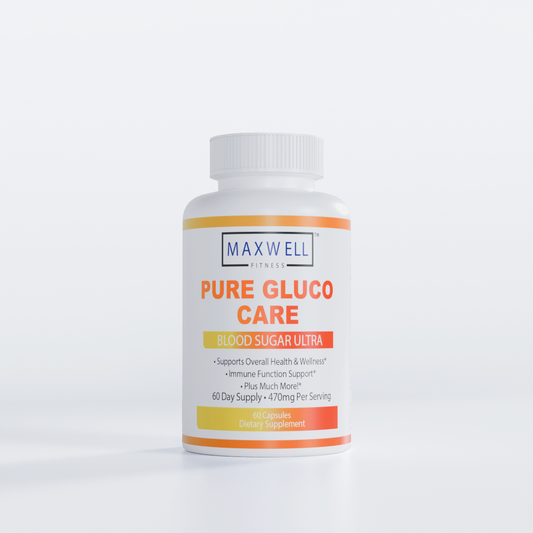 Pure Gluco Care - Made in USA - Natural Formula to Maintain Healthy Levels, Energy Management, Daily Needs Formula, Blood Balance Formulation, 60 Capsules